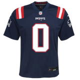 Youth Christian Gonzalez New England Patriots Nike Navy Game Jersey - Pro Jersey Sports