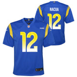 Youth Los Angeles Rams Puka Nacua Nike Royal Blue #12 Game Jersey - Pro Jersey Sports