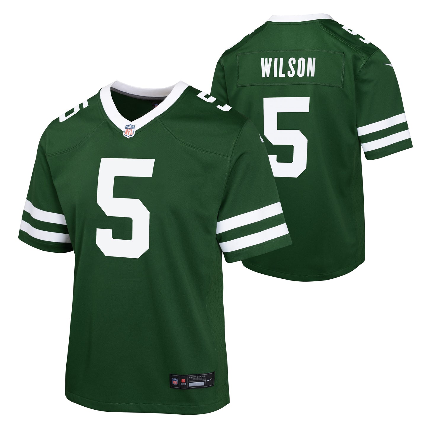Youth Garrett Wilson New York Jets Nike Green Home Game Replica Jersey