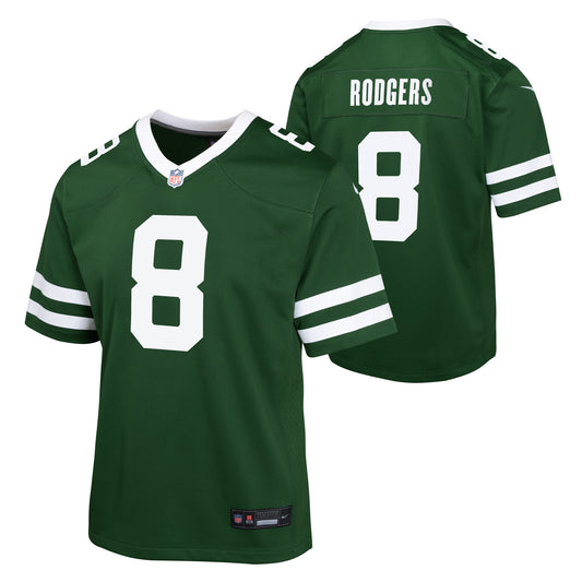 Youth Aaron Rodgers New York Jets 24 Nike Green Game Replica Jersey