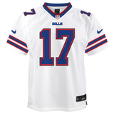 Youth Josh Allen Buffalo Bills Nike White Road Game Player Jersey - Pro Jersey Sports