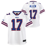 Youth Josh Allen Buffalo Bills Nike White Road Game Player Jersey - Pro Jersey Sports