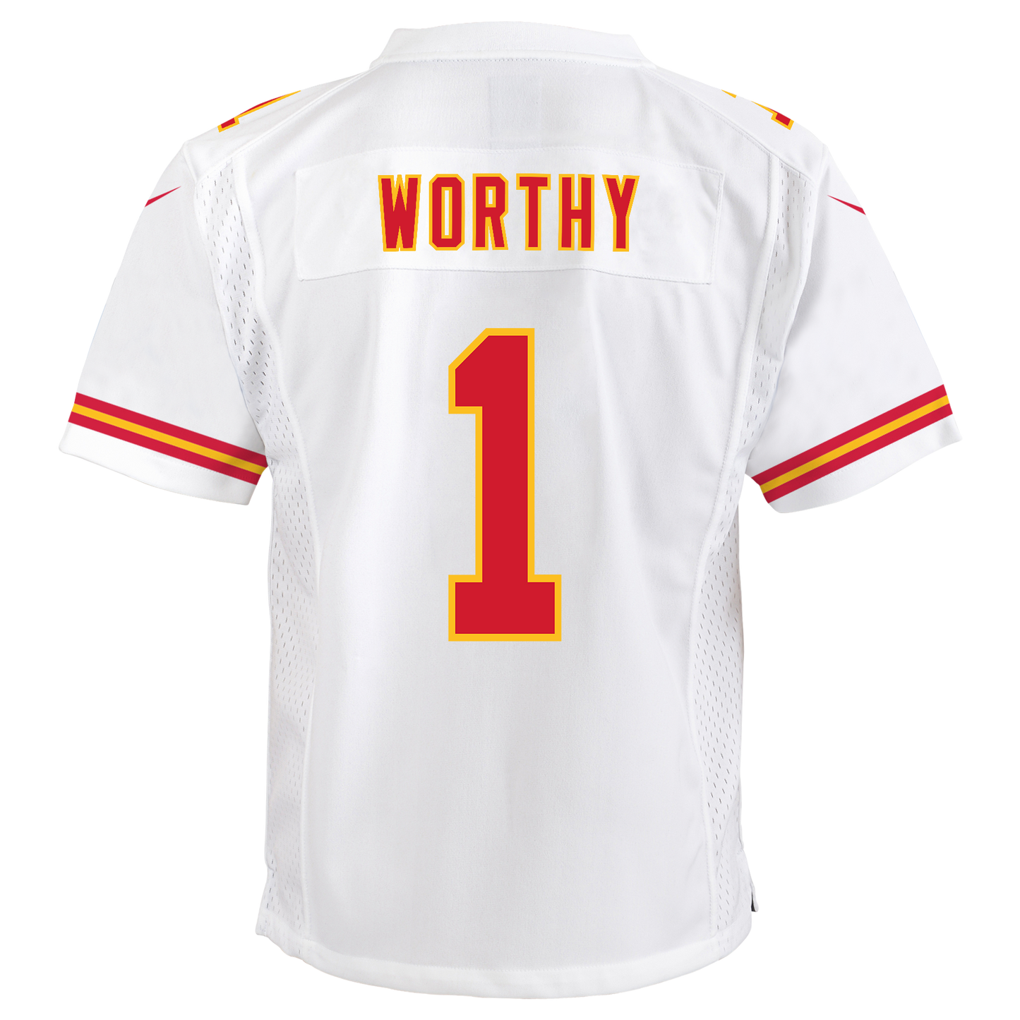 Youth Kansas City Chiefs Xavier Worthy Nike White Game Jersey