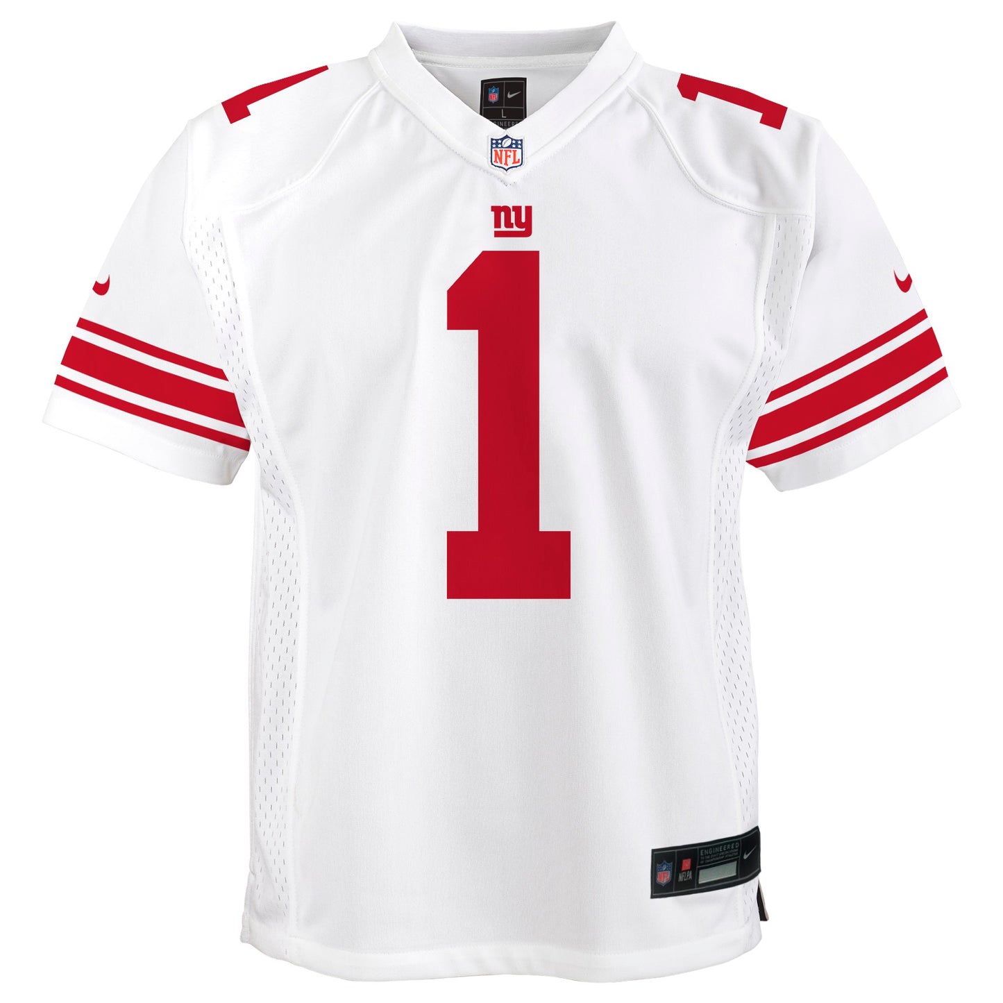 Youth Malik Nabers New York Giants White Nike Game Jersey