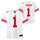Youth Malik Nabers New York Giants White Nike Game Jersey - Pro Jersey Sports