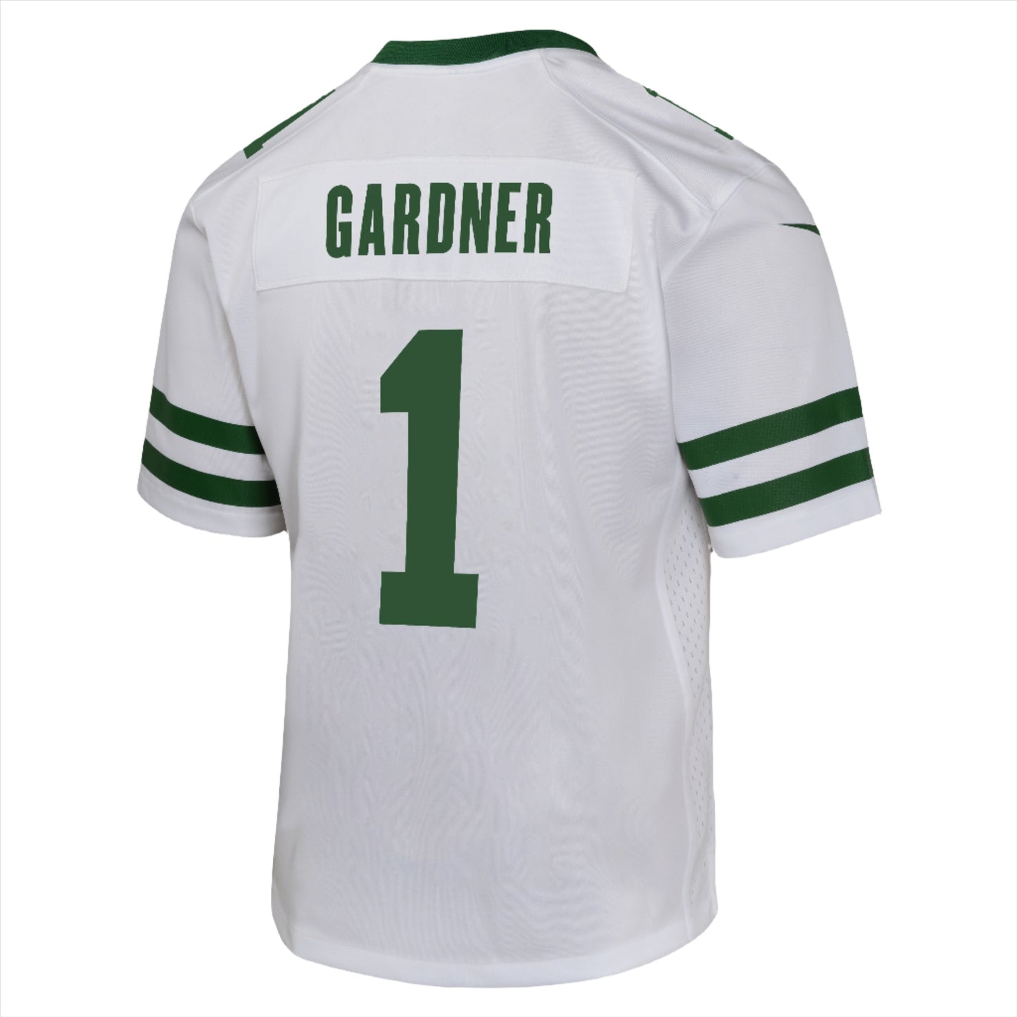 Youth Sauce Gardner New York Jets Nike White Game Replica Jersey