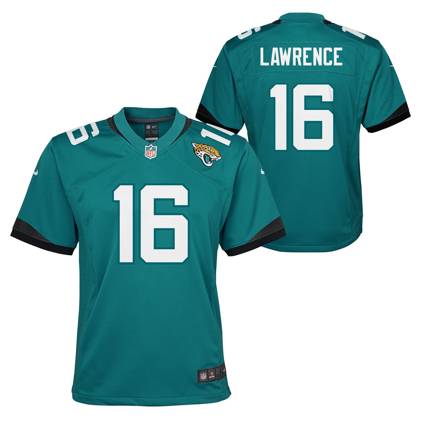 Youth Jacksonville Jaguars Trevor Lawrence Nike Home Teal Game Jersey