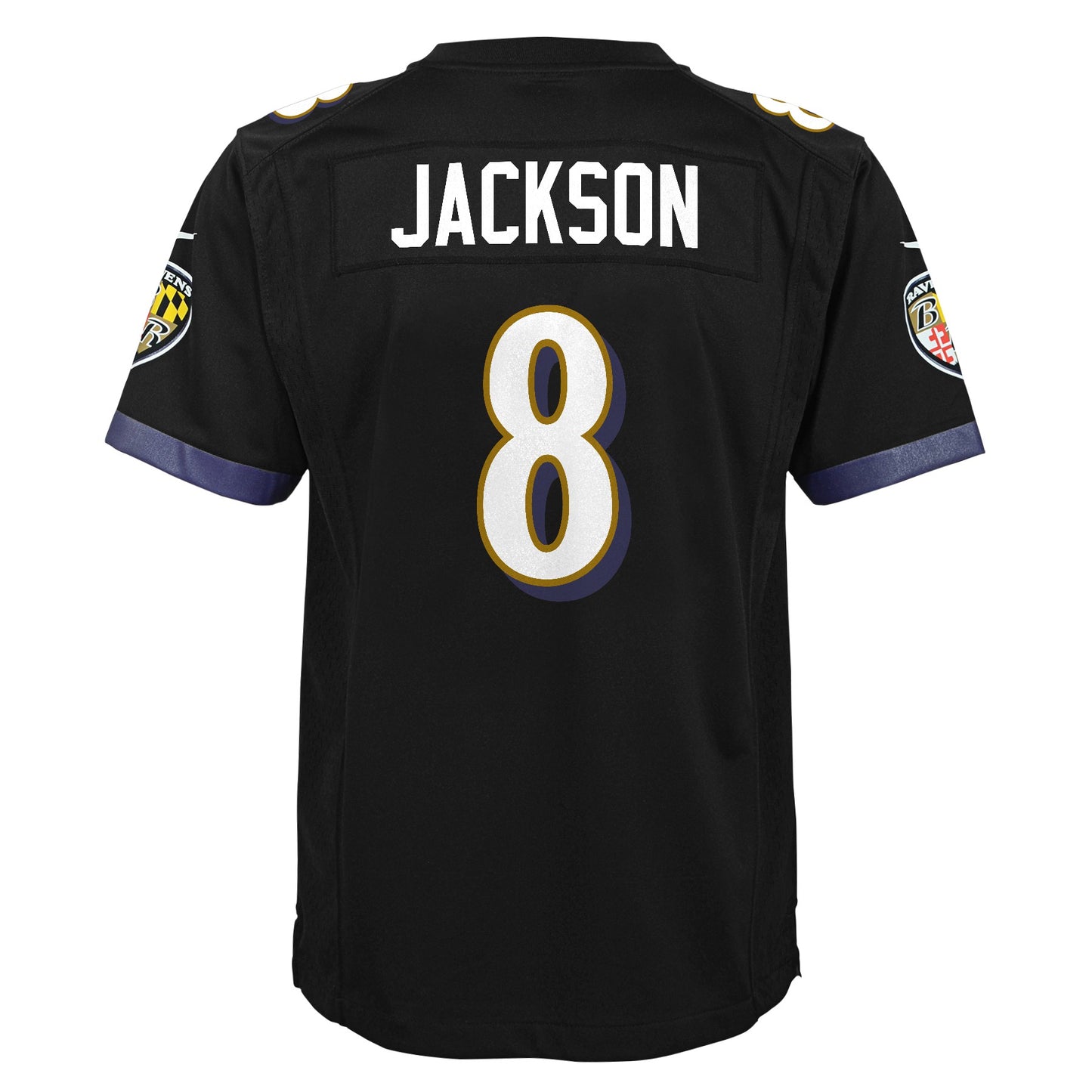 Youth Baltimore Ravens Lamar Jackson Nike Black Alternate Game Jersey