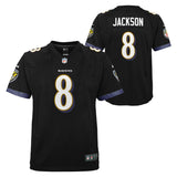 Youth Lamar Jackson Baltimore Ravens Nike Black Alternate Game Jersey - Pro Jersey Sports