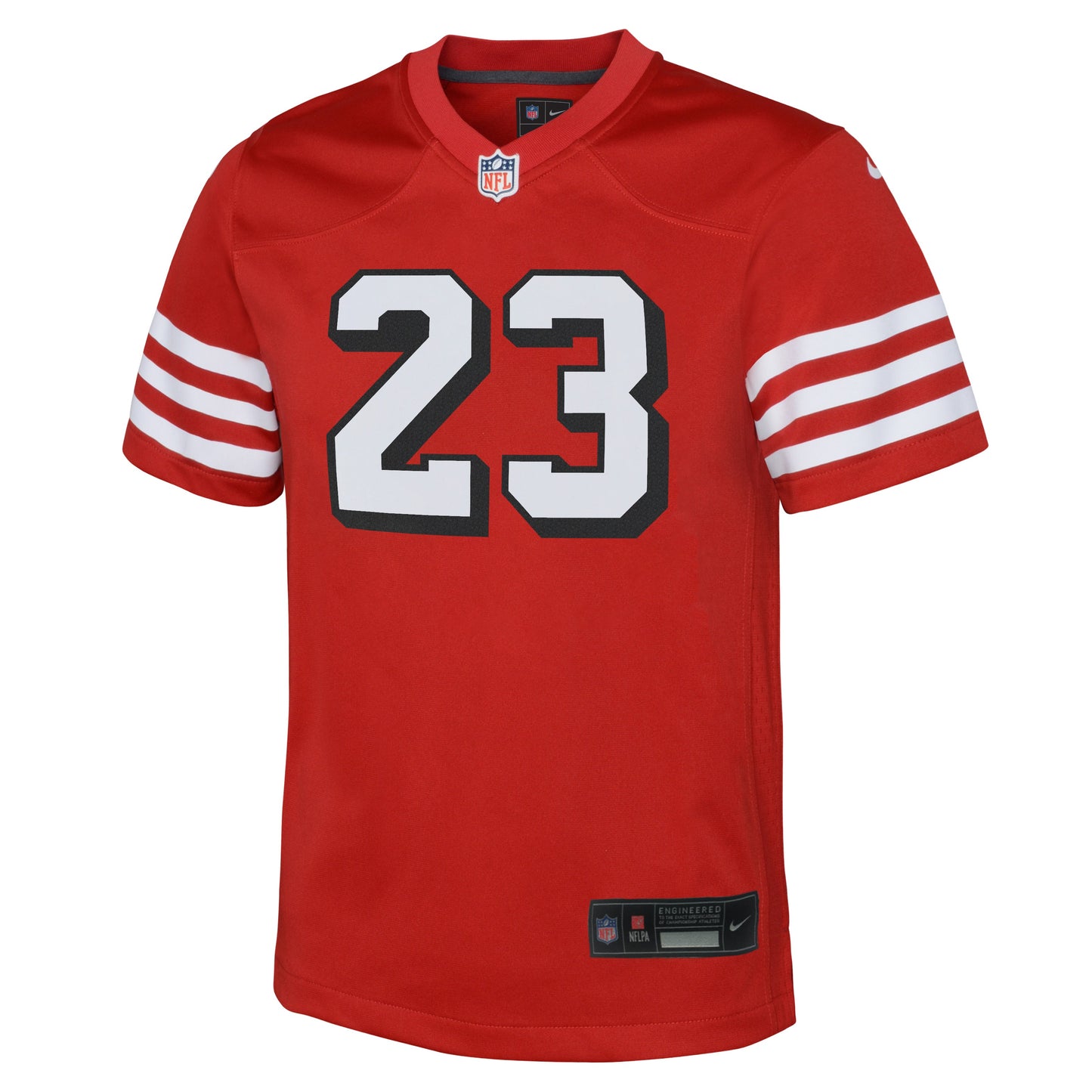 Youth Christian McCaffrey San Francisco 49ers Alternate Nike Scarlet Game Jersey