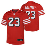 Youth Christian McCaffrey San Francisco 49ers Alternate Nike Scarlet Game Jersey - Pro Jersey Sports