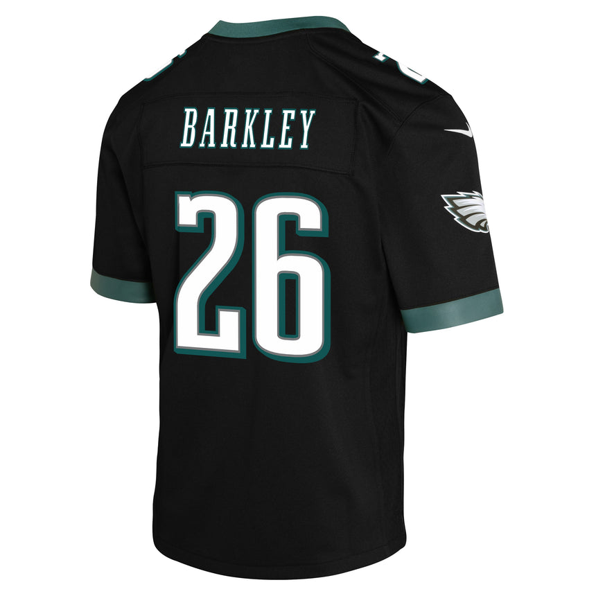 Youth Saquon Barkley Philadelphia Eagles Black Alternate Nike Game Jersey - Pro Jersey Sports