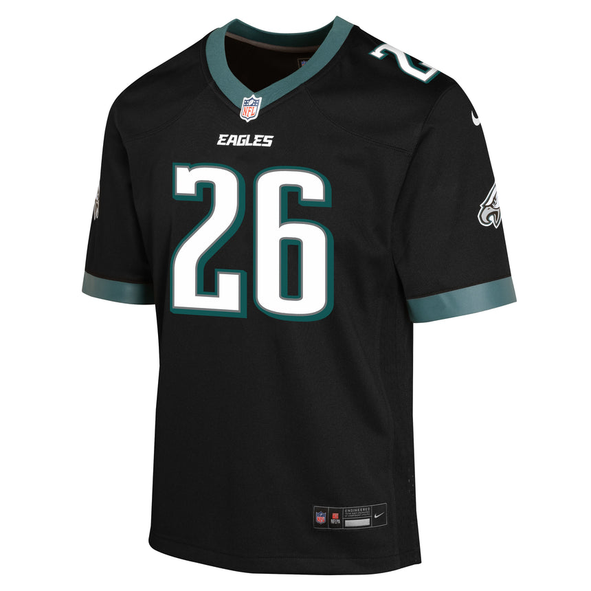 Youth Saquon Barkley Philadelphia Eagles Black Alternate Nike Game Jersey - Pro Jersey Sports