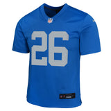 Youth Detroit Lions Jahmyr Gibbs Nike Alternate Blue "ROOKIE" Game Jersey - Pro Jersey Sports
