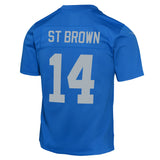 Youth Detroit Lions Amon-Ra St. Brown Nike Alternate Blue Game Jersey - Pro Jersey Sports