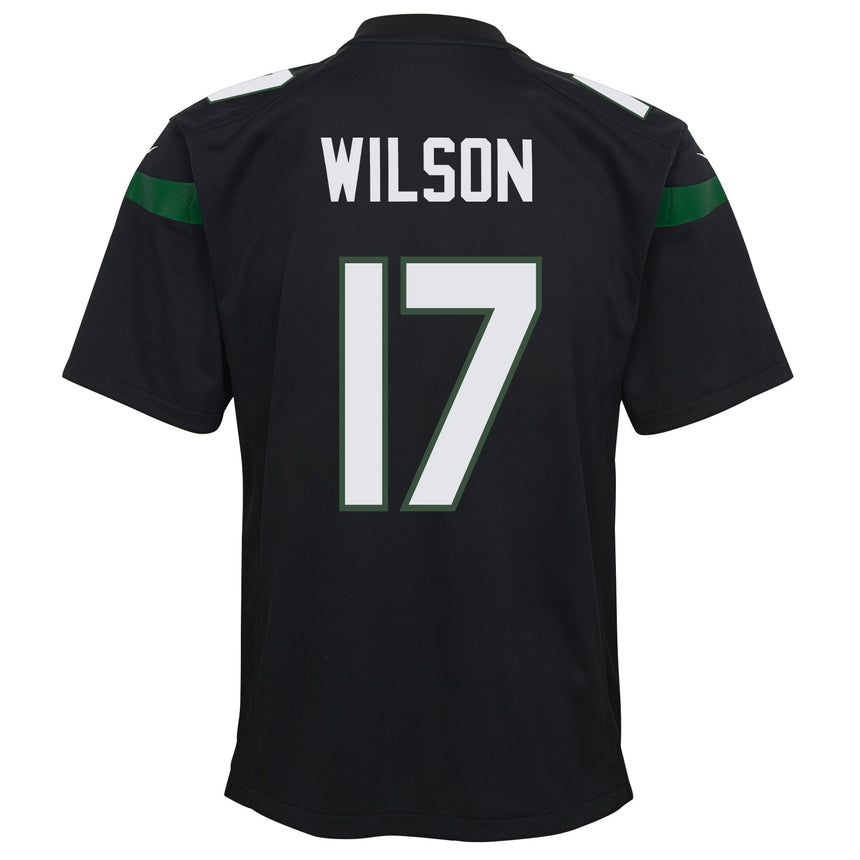 Youth Garrett Wilson New York Jets Nike Black Game Replica Jersey - Pro Jersey Sports