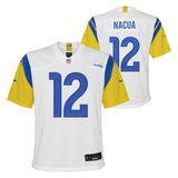 Youth Los Angeles Rams Puka Nacua Nike White Alternate Game Jersey - Pro Jersey Sports
