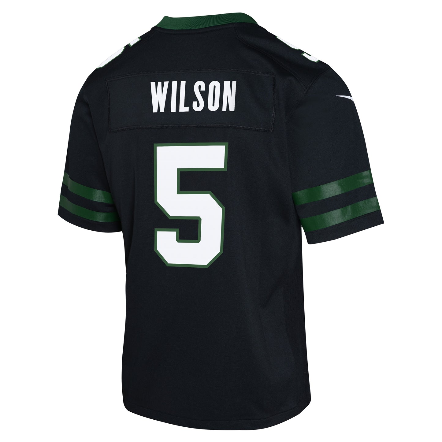 Youth Garrett Wilson New York Jets Nike Black Alternate Game Replica Jersey