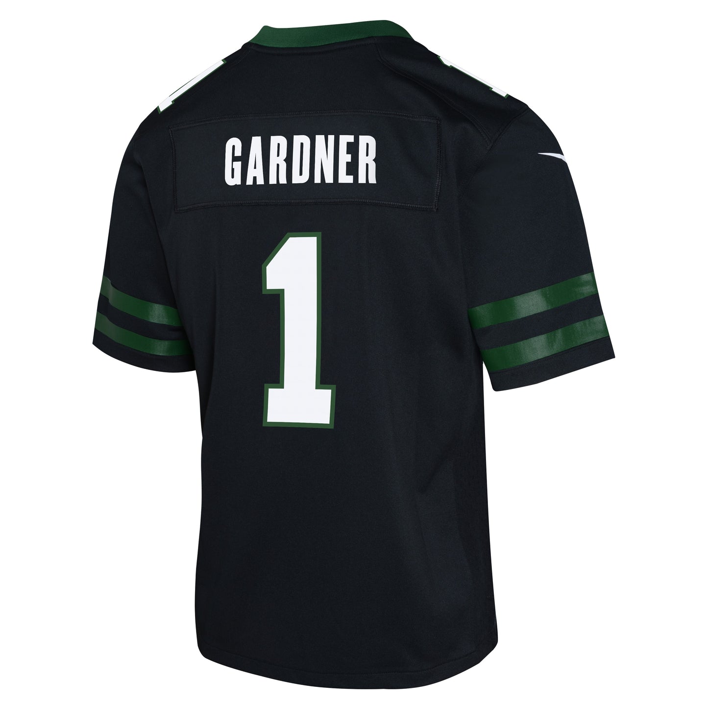 Youth Sauce Gardner New York Jets Nike Black Game Replica Jersey