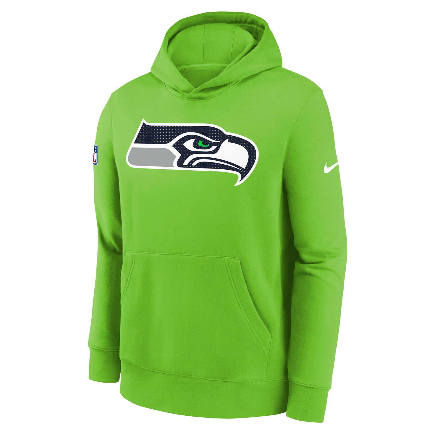 Youth Seattle Seahawks Nike Action Green Sideline Club Pullover Hoodie