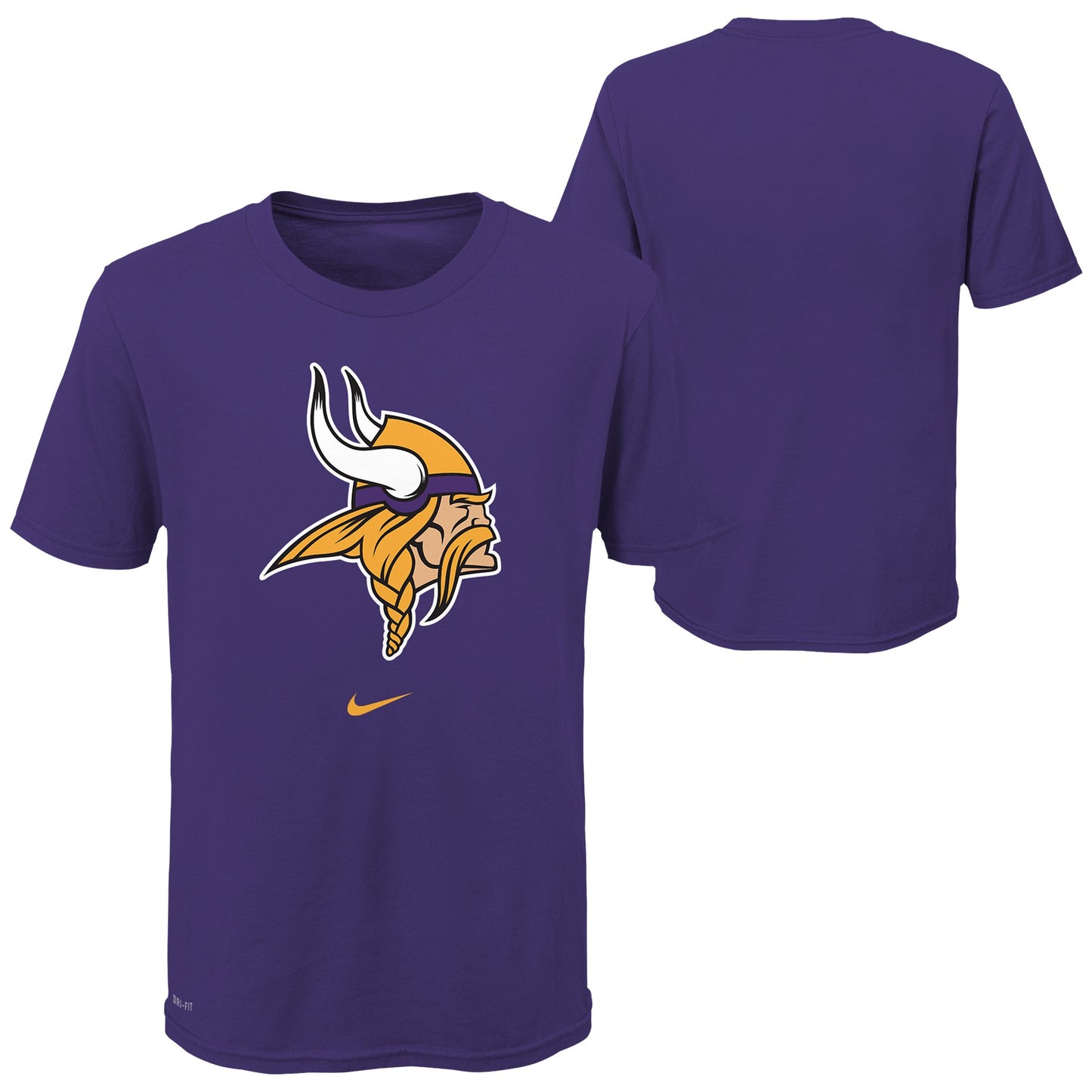 Youth Minnesota Vikings Nike Primary Logo Purple Dri-Fit Tee