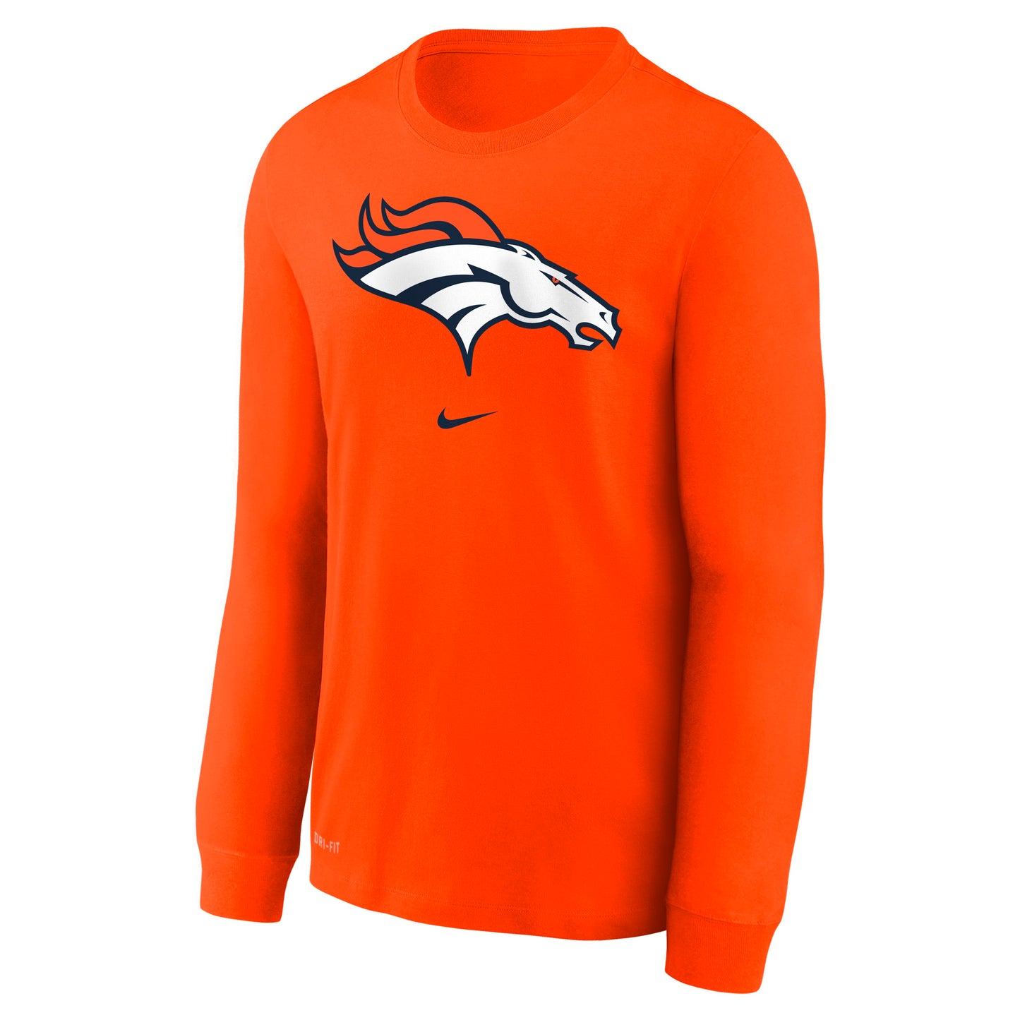Youth Denver Broncos Nike Orange Primary Logo Long Sleeve Tee