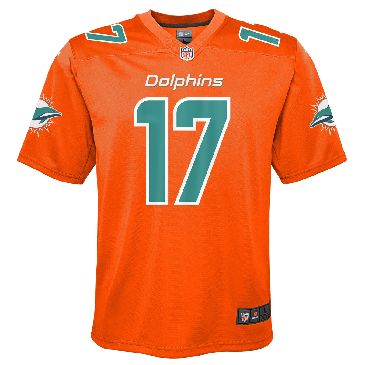 Youth Jaylen Waddle Miami Dolphins Nike Alternate Orange Game Replica Jersey - Pro Jersey Sports