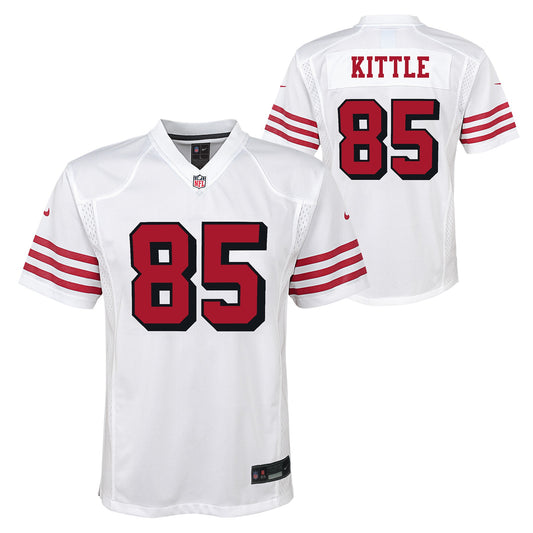 Youth George Kittle San Francisco 49ers Nike White Alternate Game Jersey