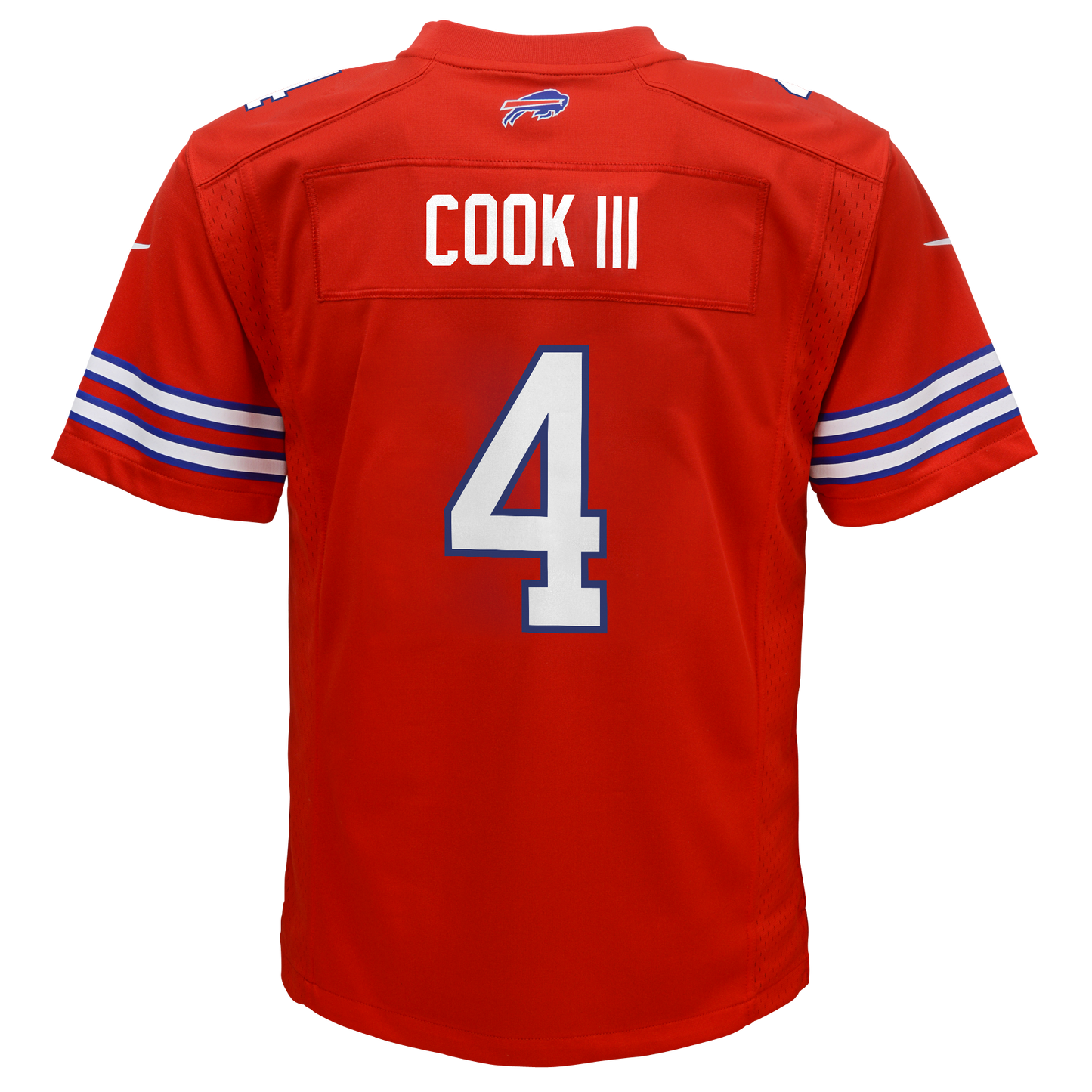 Youth Buffalo Bills James Cook Nike Red Alt 2 Game Jersey