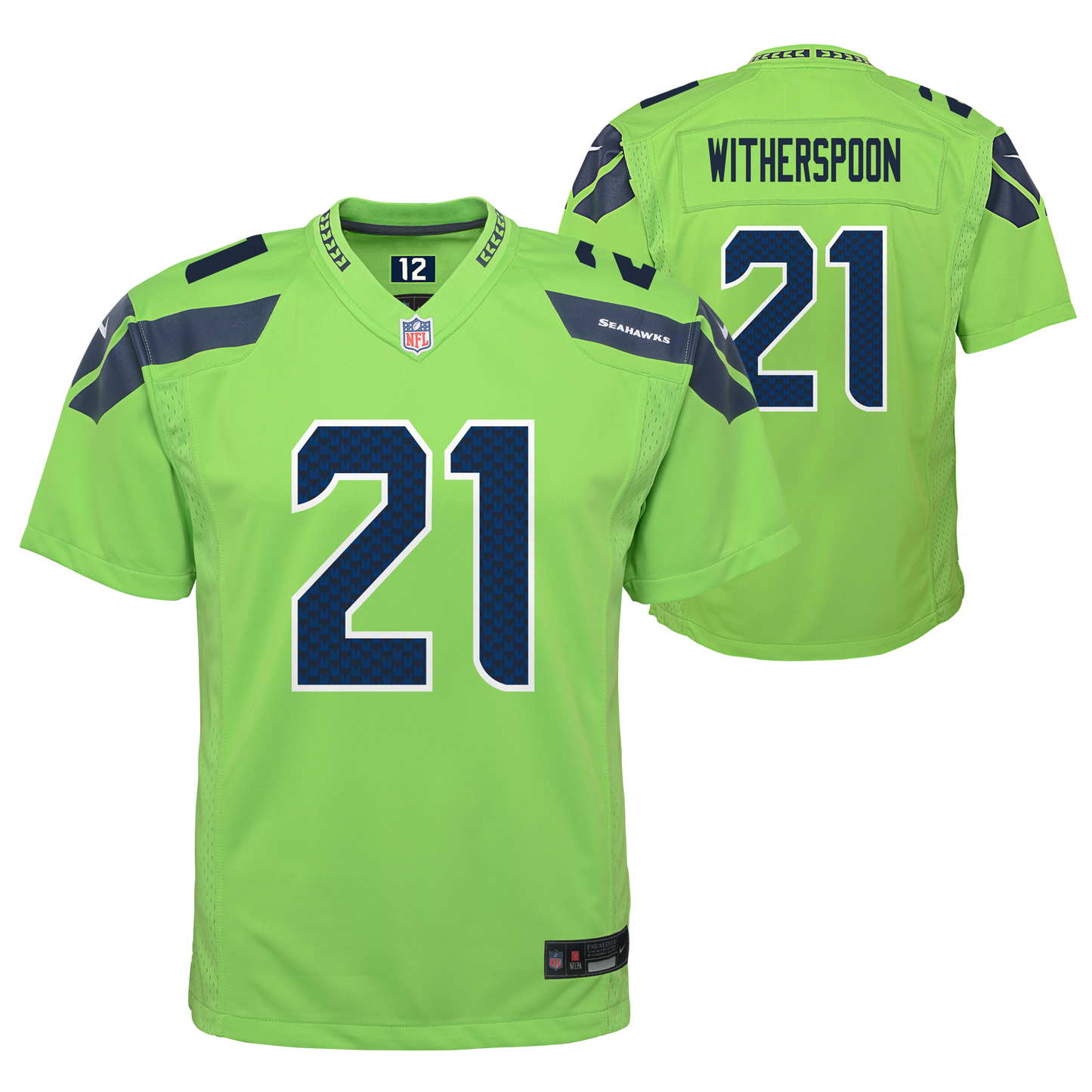 Youth Nike Devon Witherspoon Action Green Seattle Seahawks Game Jersey