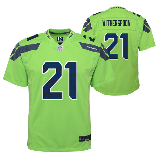 Youth Nike Devon Witherspoon Action Green Seattle Seahawks Game Jersey