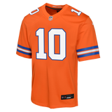 Youth Denver Broncos Bo Nix Nike Retro Alternate Orange Game Team Jersey - Pro Jersey Sports