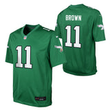 Youth AJ Brown Philadelphia Eagles Nike Alternate Game Jersey-Kelly Green - Pro Jersey Sports