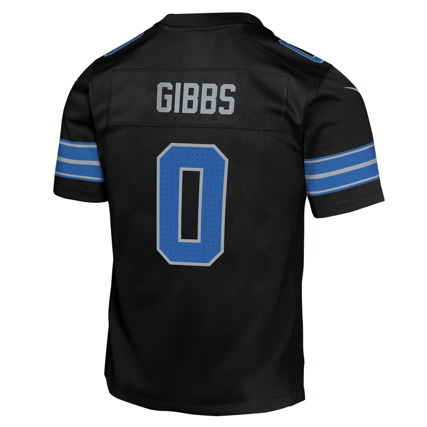Youth Detroit Lions Jahmyr Gibbs Nike Black Alternate Game Jersey - Pro Jersey Sports