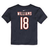 Kids Caleb Williams Chicago Bears Nike Navy Child FUSE Name & Number T-Shirt - Pro Jersey Sports
