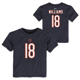 Kids Caleb Williams Chicago Bears Nike Navy Child FUSE Name & Number T-Shirt - Pro Jersey Sports