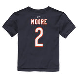 Kids DJ Moore Chicago Bears Nike Navy FUSE Child Name & Number T-Shirt - Pro Jersey Sports