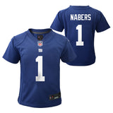 Child Malik Nabers New York Giants Royal Blue Nike Game Jersey - Pro Jersey Sports