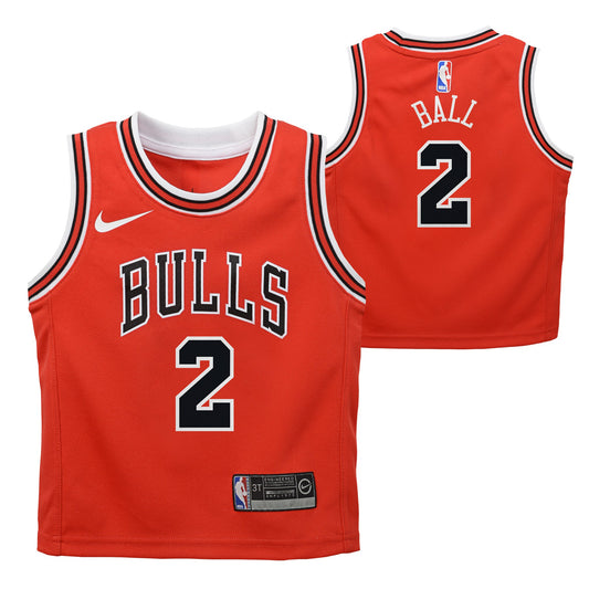 Preschool Lonzo Ball Chicago Bulls Red Nike Replica Jersey