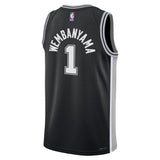 Youth San Antonio Spurs Victor Wembanyama Nike Black Swingman Icon Jersey - Pro Jersey Sports