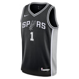 Youth San Antonio Spurs Victor Wembanyama Nike Black Swingman Icon Jersey - Pro Jersey Sports