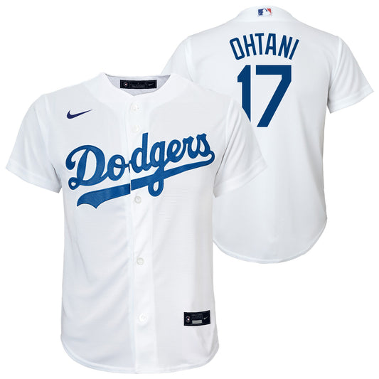 Youth Shohei Ohtani Los Angeles Dodgers Nike White Home Replica Premium Team Jersey
