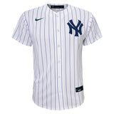 Youth Derek Jeter New York Yankees White Home Game Replica Player Jersey - Pro Jersey Sports