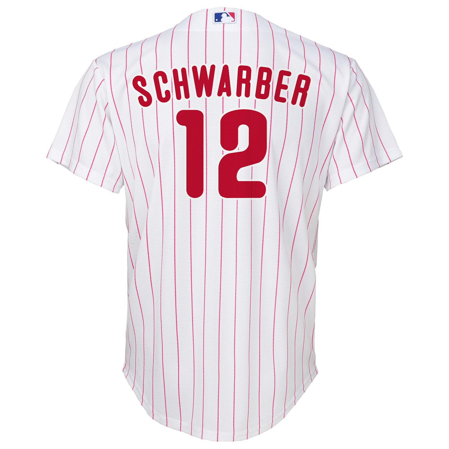 Kyle Schwarber Philadelphia Phillies Youth NIKE Home Screen Print Cool Base Jersey