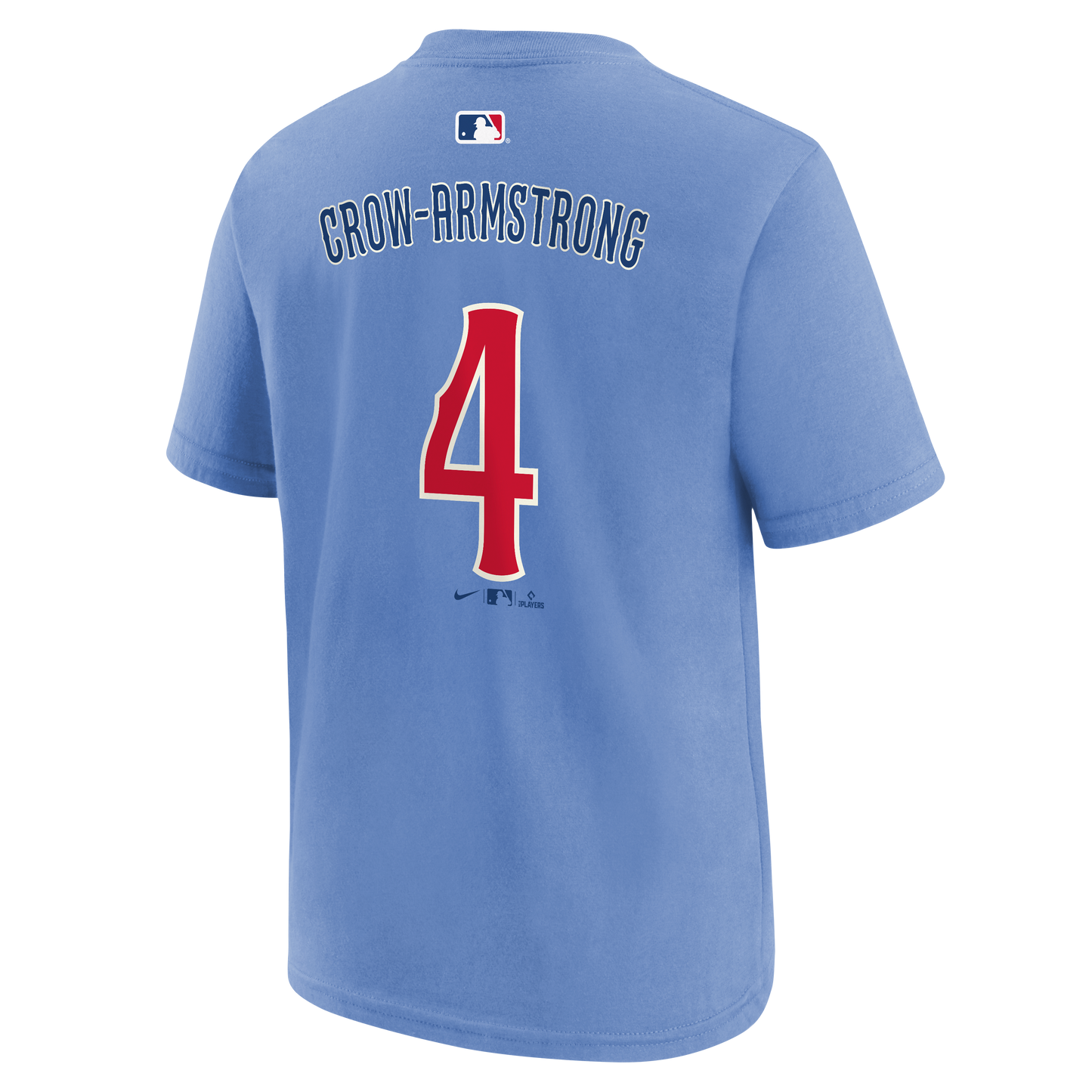 Youth Chicago Cubs Pete Crow-Armstrong Blues 2nd Alternate Nike Name And Number Tee-Batterman