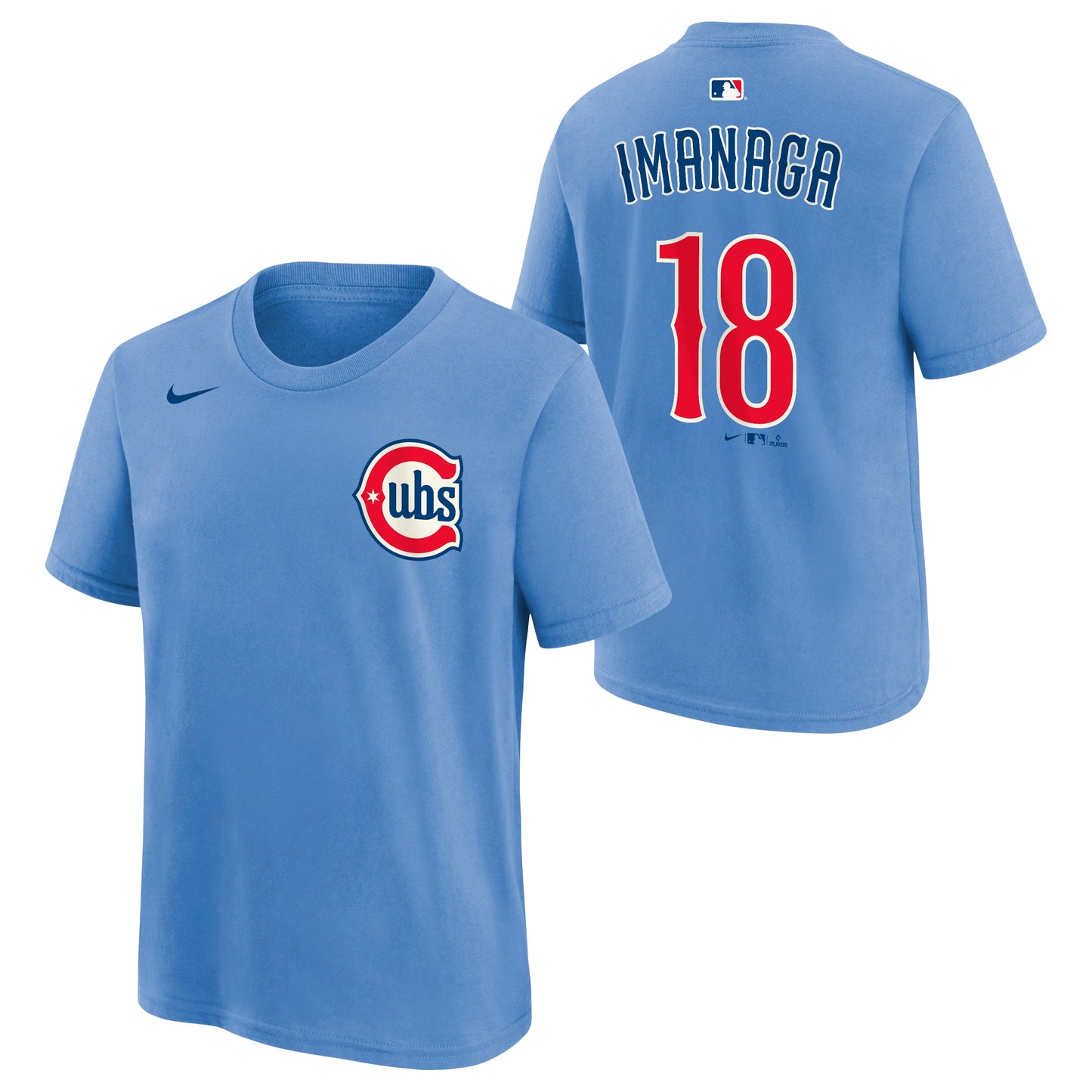 Youth Chicago Cubs Shota Imanaga Blues Alternate 2 Powder Blue Nike Name And Number T-Shirt