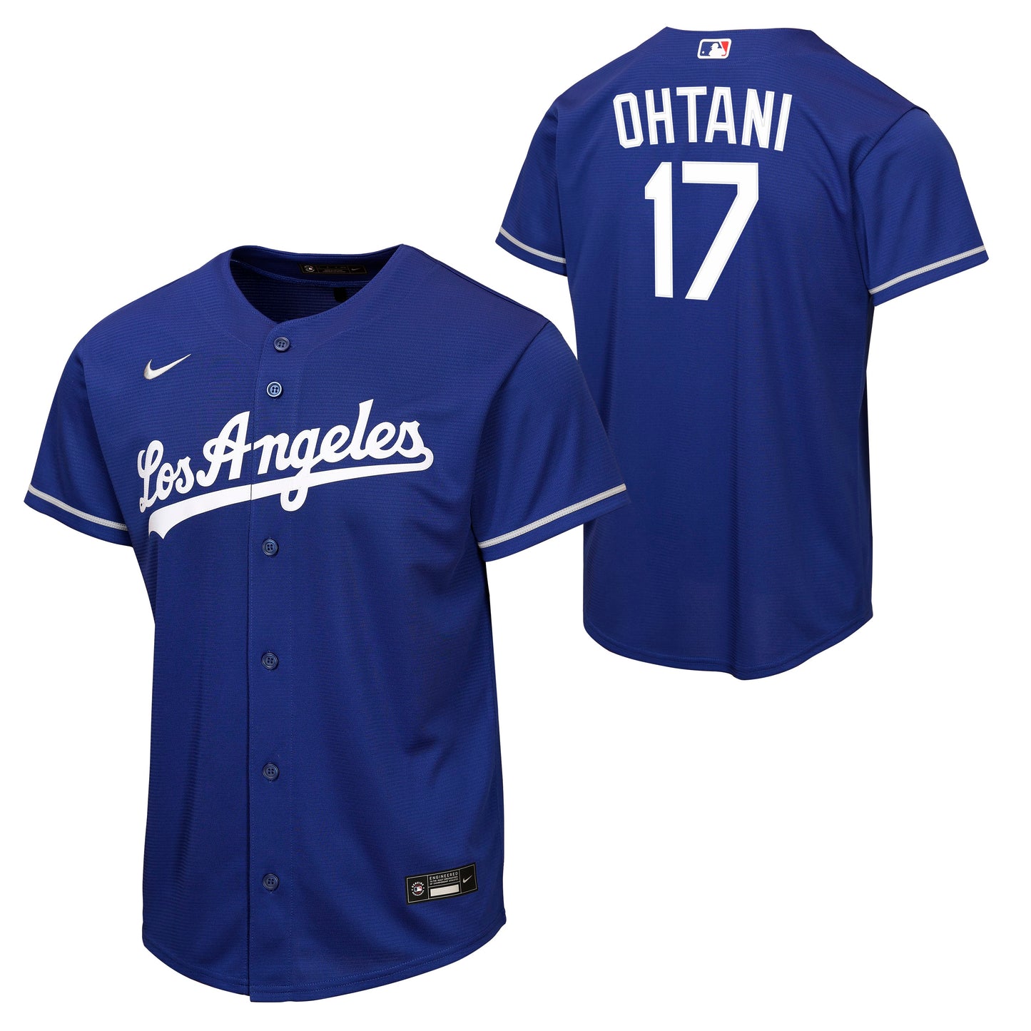 Youth Shohei Ohtani Los Angeles Dodgers NIKE Royal Blue Alternate Baseline Replica Jersey (Copy)