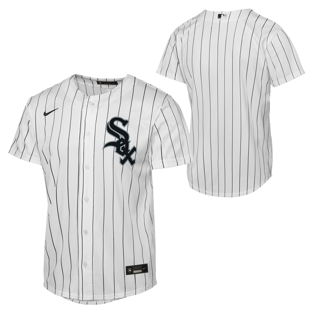 Youth Chicago White Sox Nike White Home Baseline Replica Team Jersey