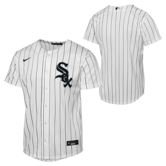 Youth Chicago White Sox Nike White Home Baseline Replica Team Jersey
