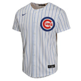 Youth Dansby Swanson Chicago Cubs NIKE White Home Game Replica Jersey - Pro Jersey Sports